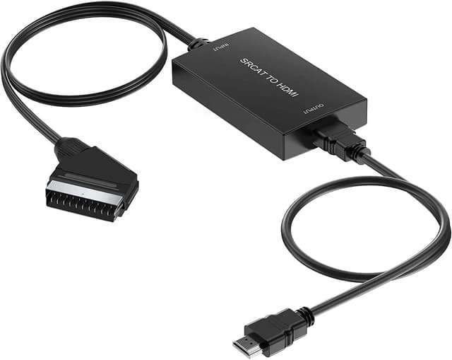 Detalle de AIFHDAUF SCART to HDMI Converter with Cable (USB-powered) for Sky, DVD & STB to HDTV