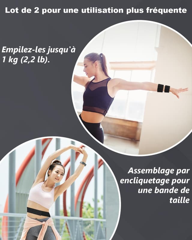 Thumbnail 3 de Spopal Poids Poignet Magnétiques 1 kg