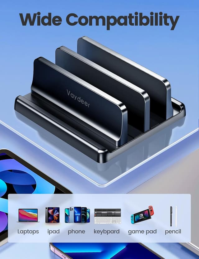 Thumbnail 4 de VAYDEER Supporto verticale per laptop 4 in 1 17,3
