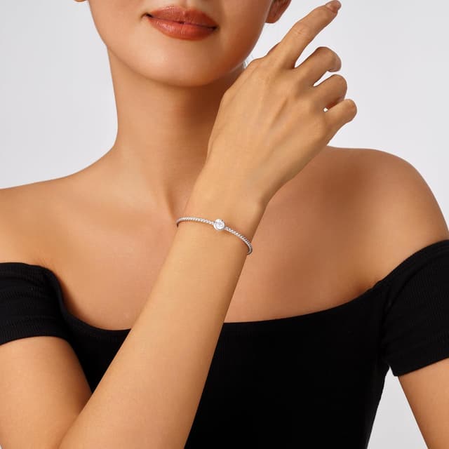 Detalle 2 de Bracelet en plaqué or torsadé, 6 mm