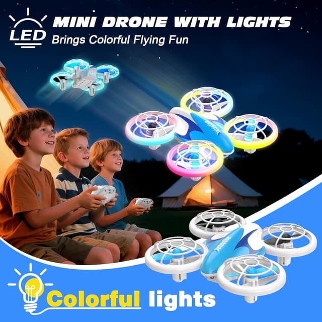 Detalle 2 de BraveKoi Drone Kids LED Light Mini Drone