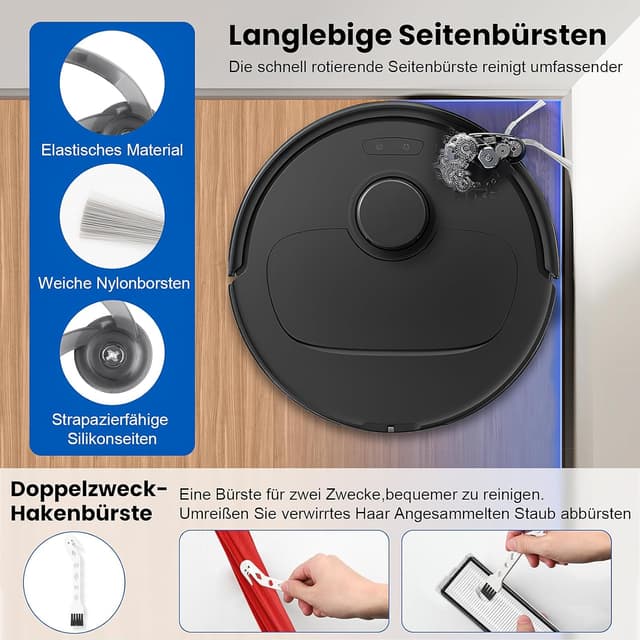 Detalle 2 de 25-teiliges Zubehör-Set für Roborock QV 35A / QV 35S / Qrevo / QR 598 / QR 798 Saugroboter