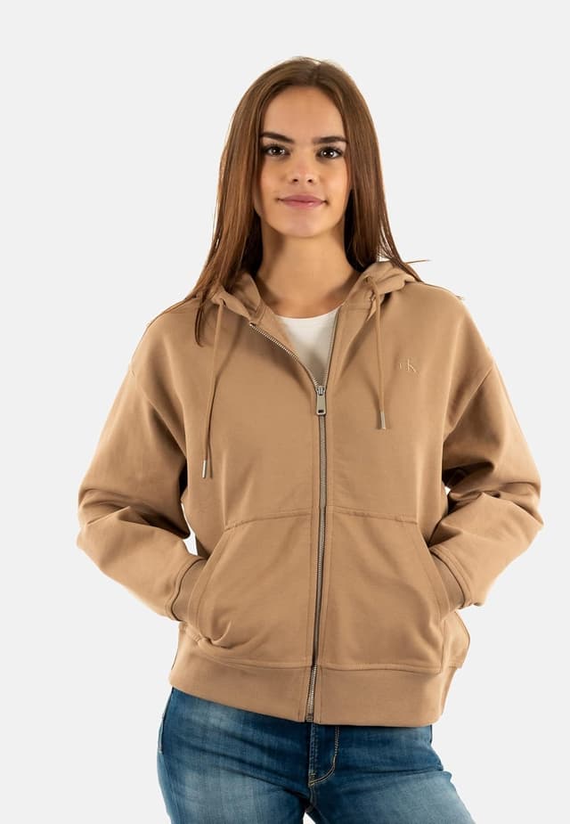 Detalle 2 de Calvin Klein Women’s Archive Logo French Terry Zipped Hoodie