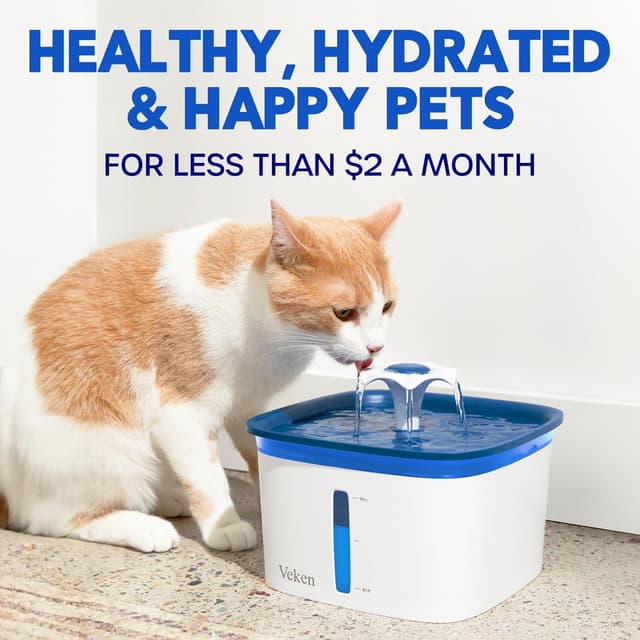 Thumbnail 5 de Veken Cat Water Fountain Filters 8-pack for 50oz