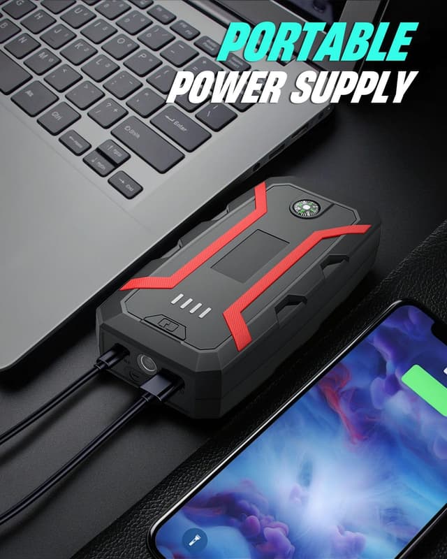 Detalle 2 de Zumhigh Jump Starter Power Pack 1000A Peak car jump starter
