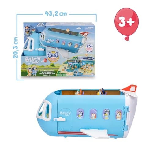 Detalle 2 de Famosa BLY75000 Avión 3 en 1 con 10 accesorios 🎲