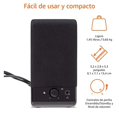 Detalle 2 de Amazon Basics Altavoces 13,4 cm para ordenador