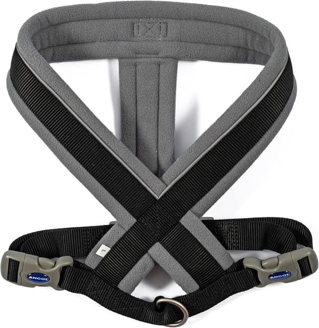 Detalle de Ancol Viva Padded Harness (Black, Size S 36–42cm) with reflective trim
