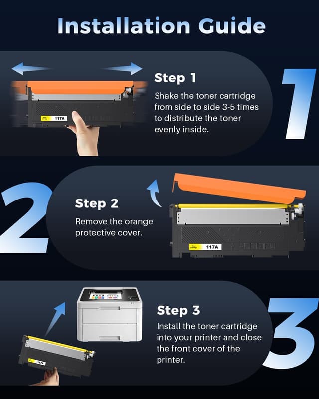 Thumbnail 6 de Cartuchos 117A compatibles pack 4 para HP 1.000 pág