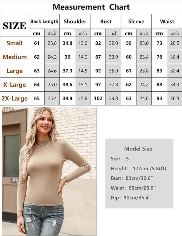 Thumbnail 5 de Aottori Camiseta cuello alto mujer Slim Fit