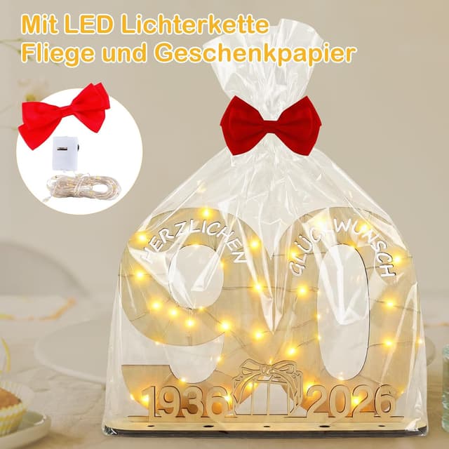 Thumbnail 5 de Seutgjie Deko 90 Geburtstag Holzschild 29x21 đ