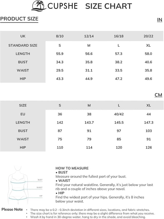 Detalle de CUPSHE combinaison femme col en V sans manches ceinturée, jambes longues et bretelles à nœud pour l’été