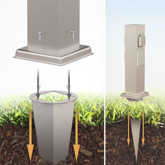 Detalle 2 de Polly 3 prese da giardino Smart Home 38 cm