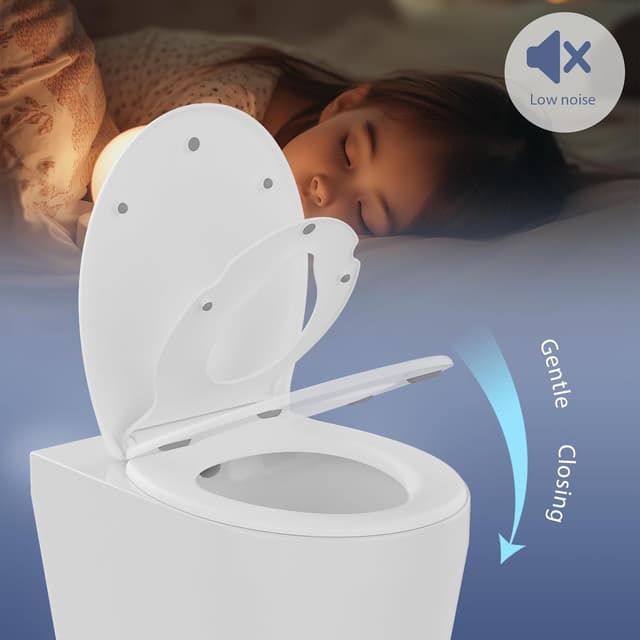 Detalle 2 de Family Toilet Seat Soft Close with Child Seat Built-in 🚽