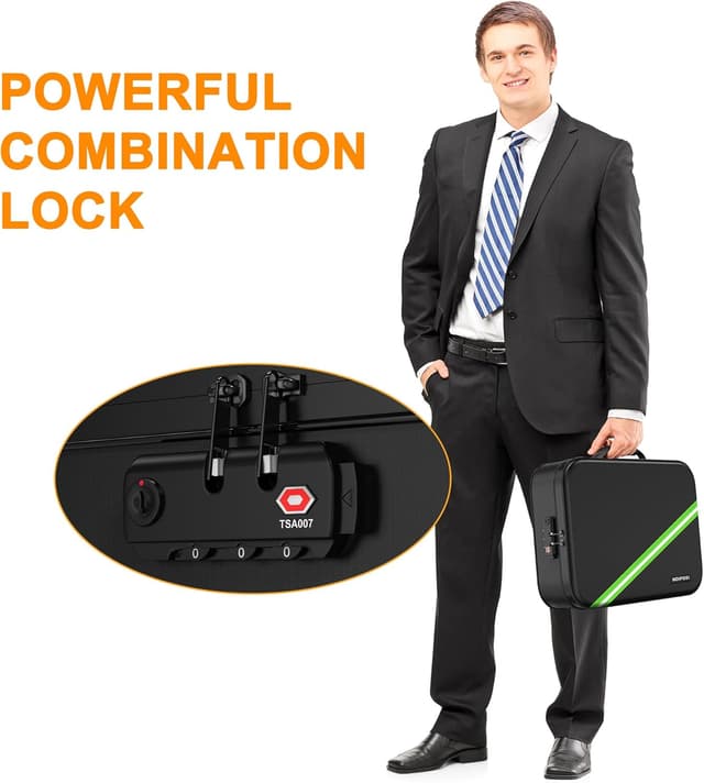 Thumbnail 6 de Noiposi Fireproof Document Box with Heated Insulation up to 5200°F and Digital Lock