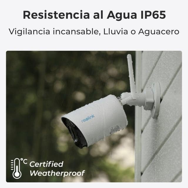 Detalle 1 de Reolink Argus B320 Cámara exterior WiFi con panel solar FullHD Visión nocturna