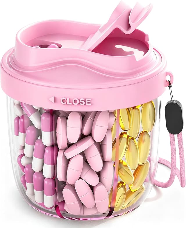 Imagen de Cute Pill Organizer 7-Compartment Pill Box ๐ en OfertitasTOP