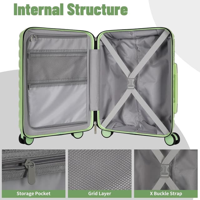 Thumbnail 4 de WireHot Lightweight Luggage 3-Piece Set