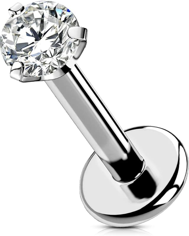 Detalle de OUFER Lip Bar Titanium Push in 16G