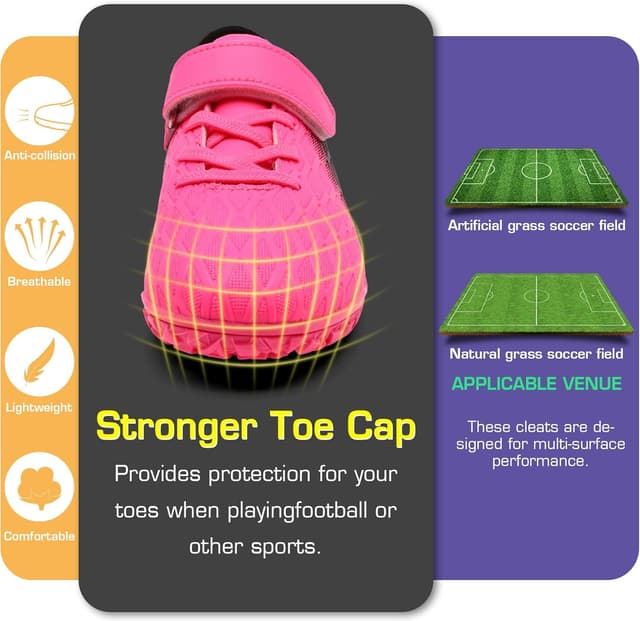 Detalle de PiDaGlobal boys football boots for firm ground