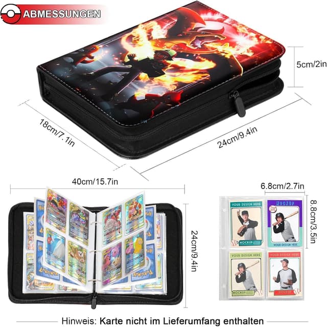 Detalle 2 de Karten Sammelalbum für Pokémon, 400 Karten