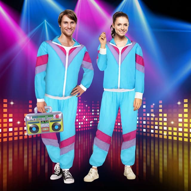 Thumbnail 1 de YADODO 90er 80er Jahre Outfit Trainingsanzug L