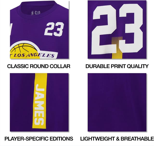 Detalle de Ultra Game Boys NBA Official Standard Super Soft “Fly High Players” T-Shirt