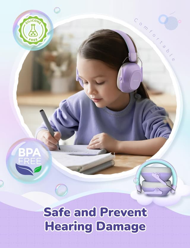 Thumbnail 2 de iClever Ear Defenders for Children SNR 29dB