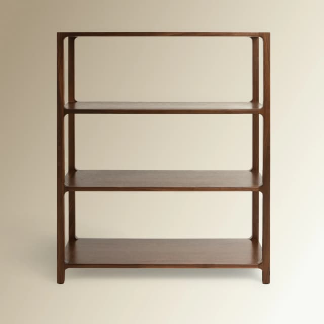 Detalle de El Corte Inglés Paul estantería nogal 2 alturas