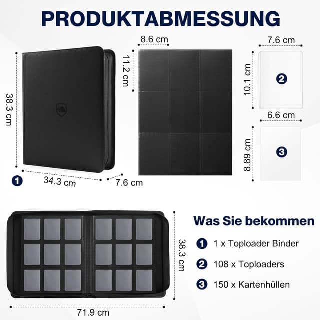 Thumbnail 1 de Sammelkarten Album 288 Toploader