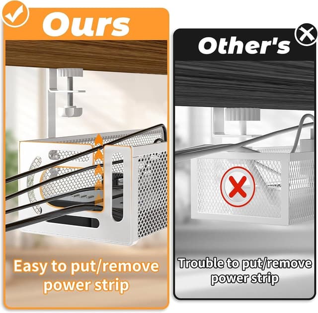 Thumbnail 4 de Tivddikun Cable Management 25" under-desk organiser