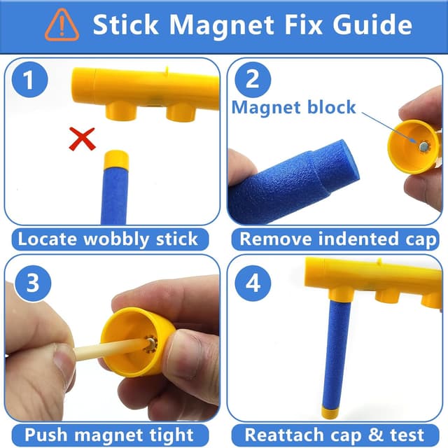 Detalle de Jastown Reaction Training Toy with Falling Sticks – hand-eye coordination capture game for kids and adults