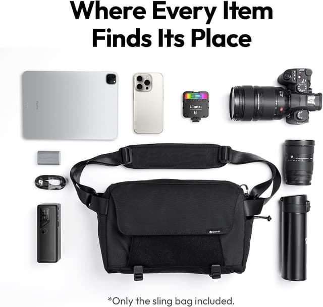 Detalle 2 de ULANZI Camera Bag (SLR/DSLR Small) – lightweight waterproof camera sling for mirrorless and DSLR