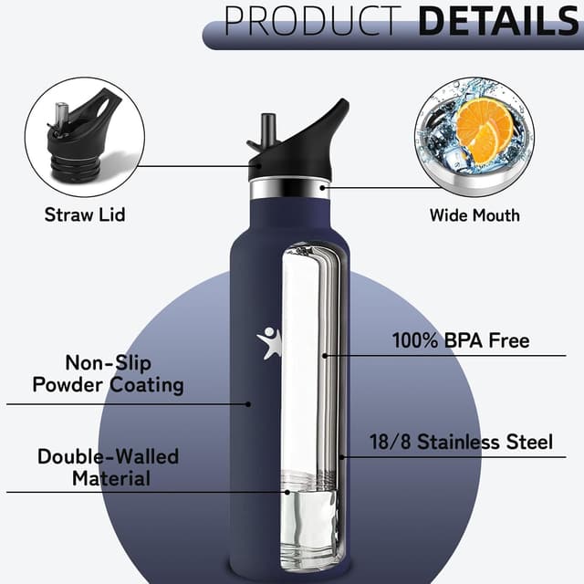 Detalle 2 de Borraccia Termica 500 ml con Cannuccia