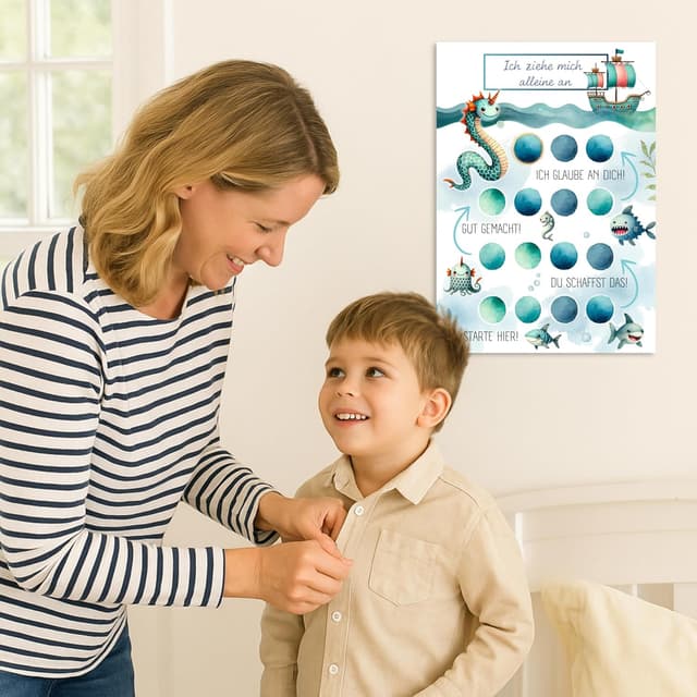 Detalle 2 de MINITALES Belohnungstafel Kinder mit 10 Blättern
