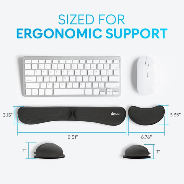 Thumbnail 6 de KLIM Wrist Rest Set poggiapolsi per tastiera e mouse 🖱