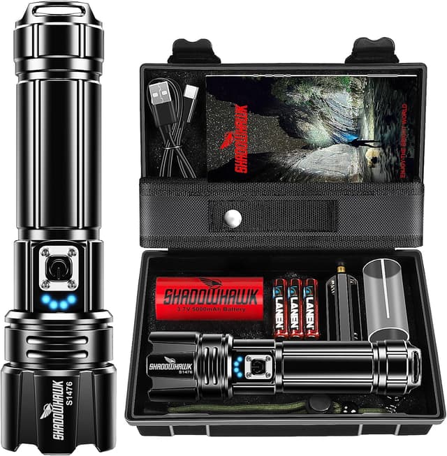 Detalle de Shadowhawk Rechargeable Torch 5000mAh 🔦