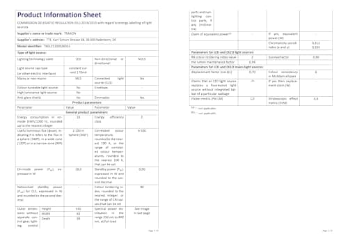 Thumbnail 9 de TRAXON LUXPOINT Regleta LED Batten integrada Dalbert 60 cm 18W luz fría 6500K