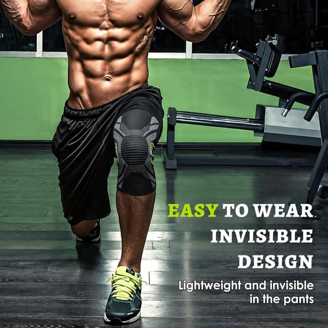 Detalle de CharmChic Fascia ginocchio sportiva con supporto menisco e legamenti, unisex, XL