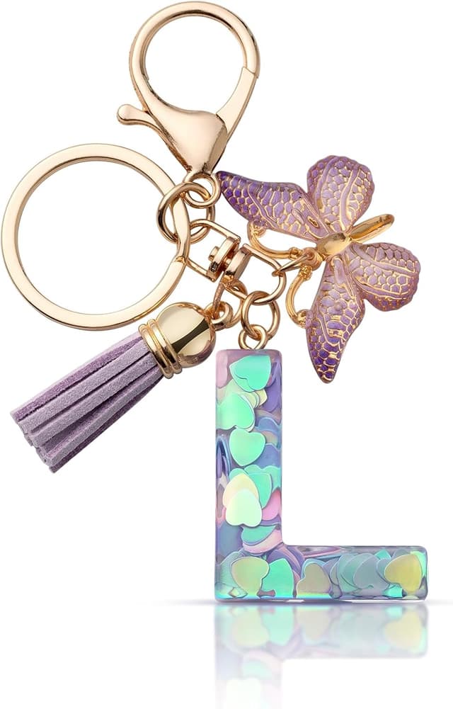 Detalle de CHUQING Schlüsselanhänger Buchstabe Mädchen