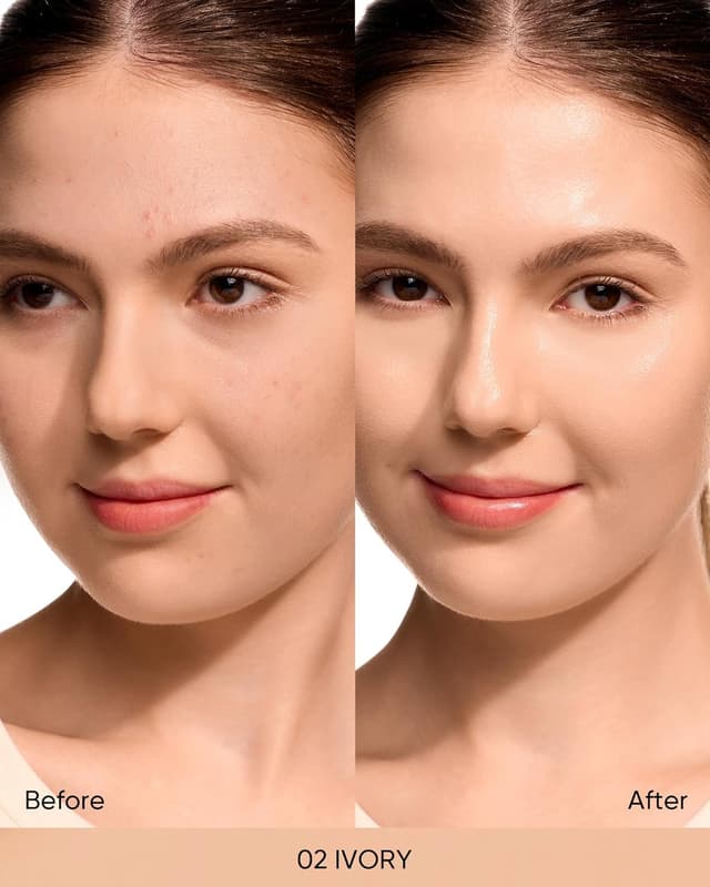 Detalle 2 de SKINTIFIC Cover Glow Perfect Cushion Foundation #02 Ivory — natural radiant cushion foundation for dry & combination skin