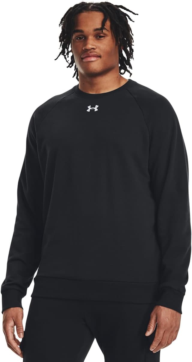Detalle de Under Armour Men’s UA Rival Fleece Crew Shirt (Black)
