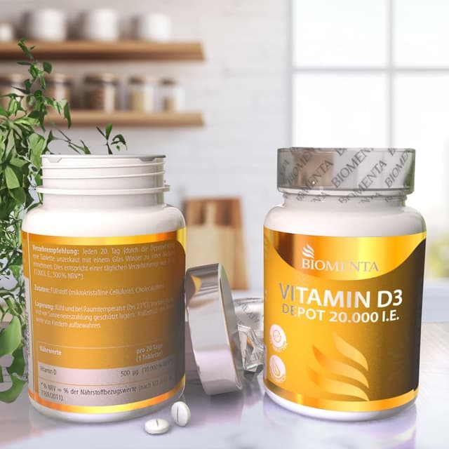 Thumbnail 6 de BIOMENTA Vitamin D3 20.000 IU Tabletten đ