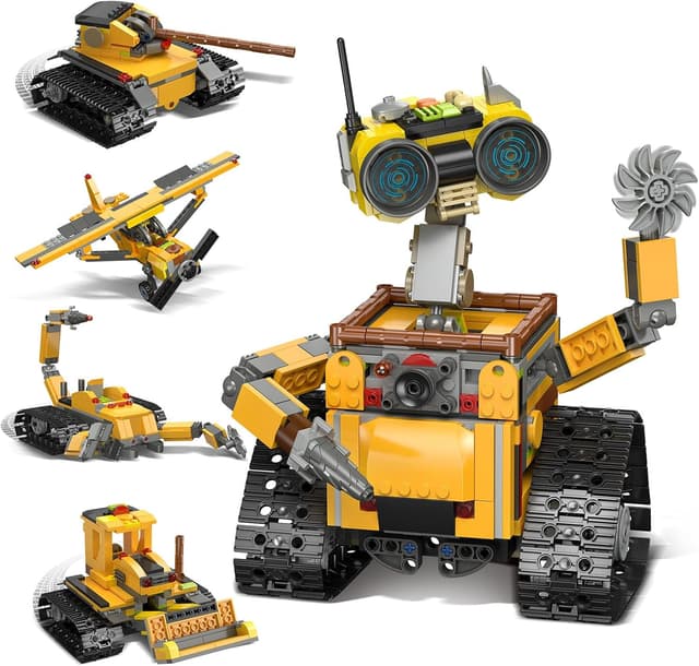 Imagen de HiWEEGO Technik Roboter 5 in 1 Bausatz 748 Teile en OfertitasTOP