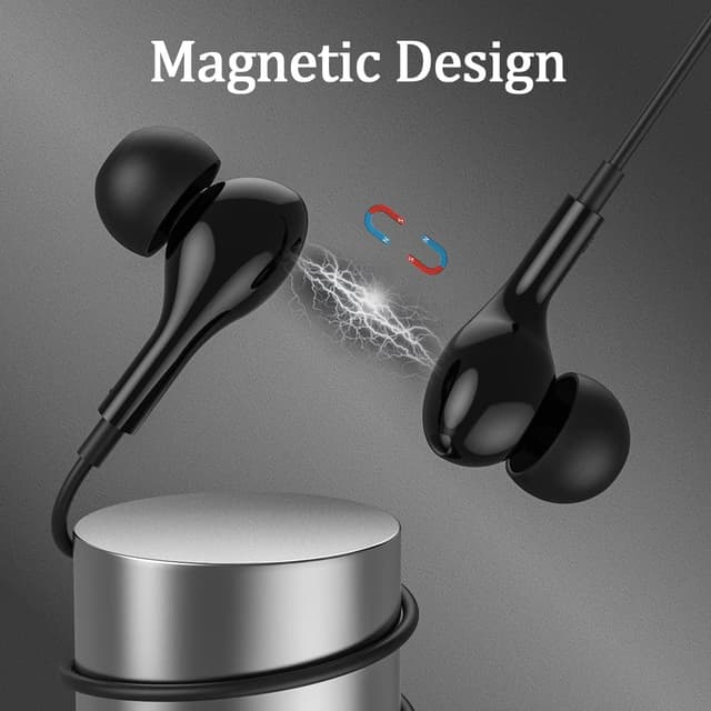 Detalle 2 de Guguearth USB C Magnetic Earphones with Mic