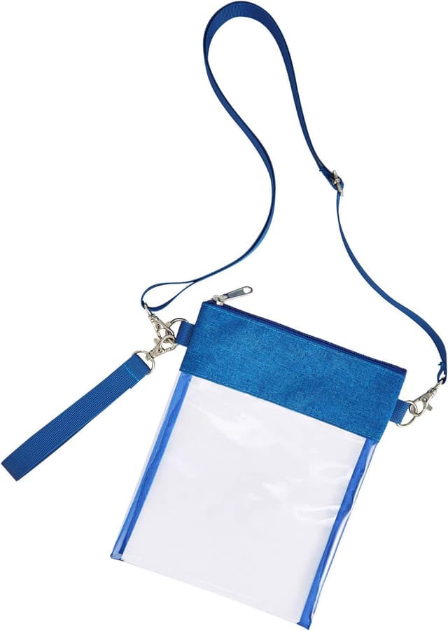 Detalle de Clear Stadium Approved Crossbody Bag Transparent Tote Purse for Work, Concerts & Sports Events