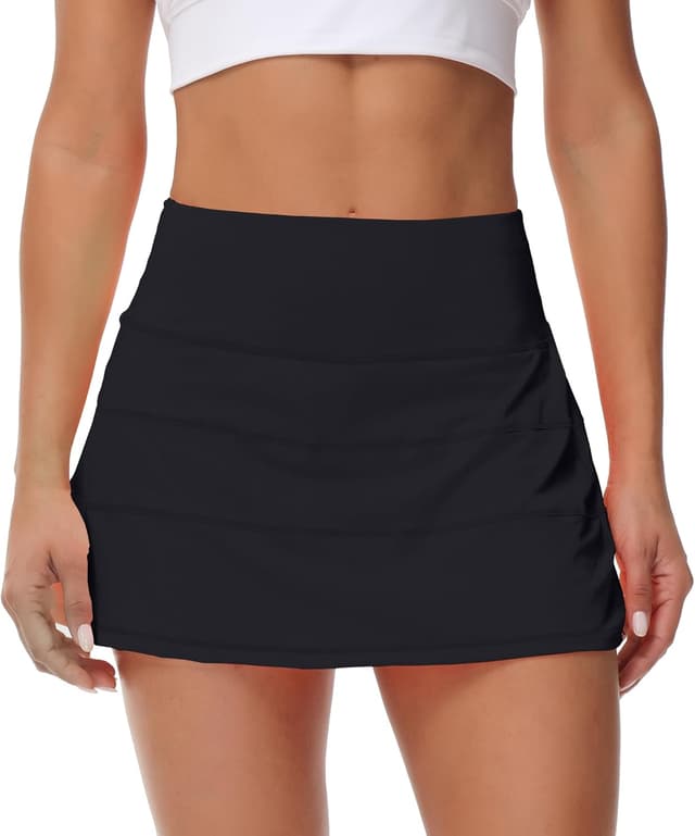 Detalle de MCEDAR Pleated Tennis Skirt for Women with Pockets (High-Waisted Athletic Golf Skort)