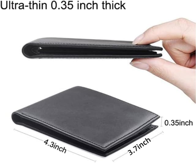 Detalle 2 de Hoobest RFID Blocking Genuine Leather Wallet