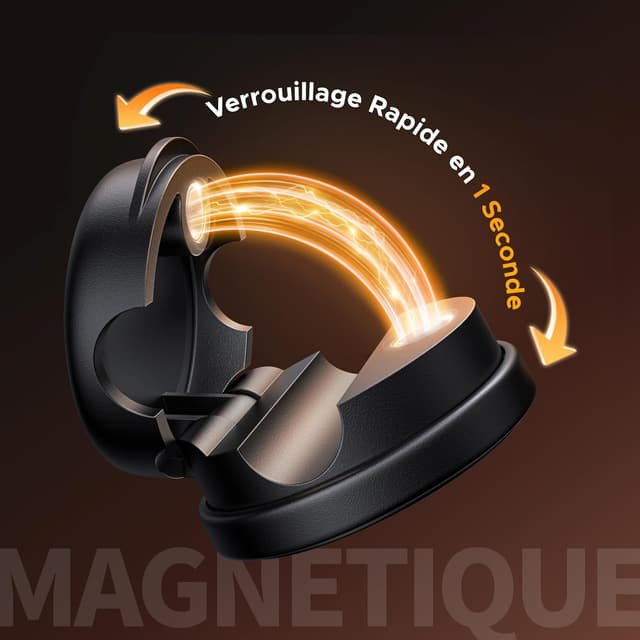 Detalle de UGREEN 6 pièces organiseurs de câbles magnétiques rotatifs à 360° (noir) — clips autocollants pour bureau