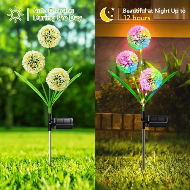 Thumbnail 3 de BONLION 4 Pack Solar Garden Lights — 36 LED 🌱
